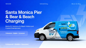 Santa Monica Pier & Beach Charging: Mobile EV Solutions for Beach Visitors and Coastal Entertainment