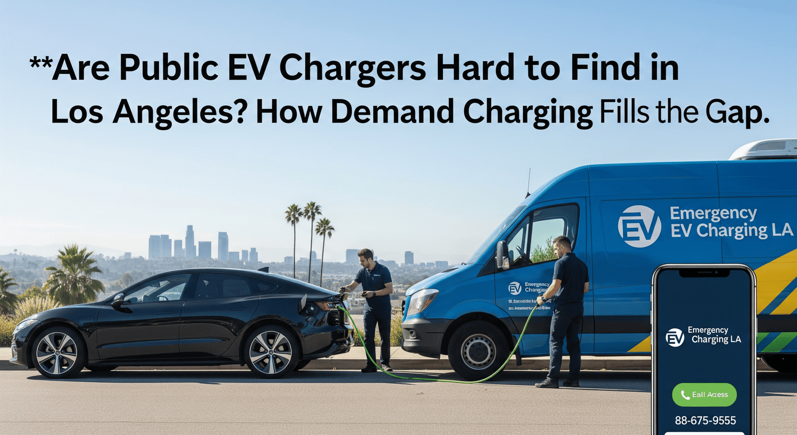 Are Public EV Chargers Hard to Find in Los Angeles? How On-Demand Charging Fills the Gap