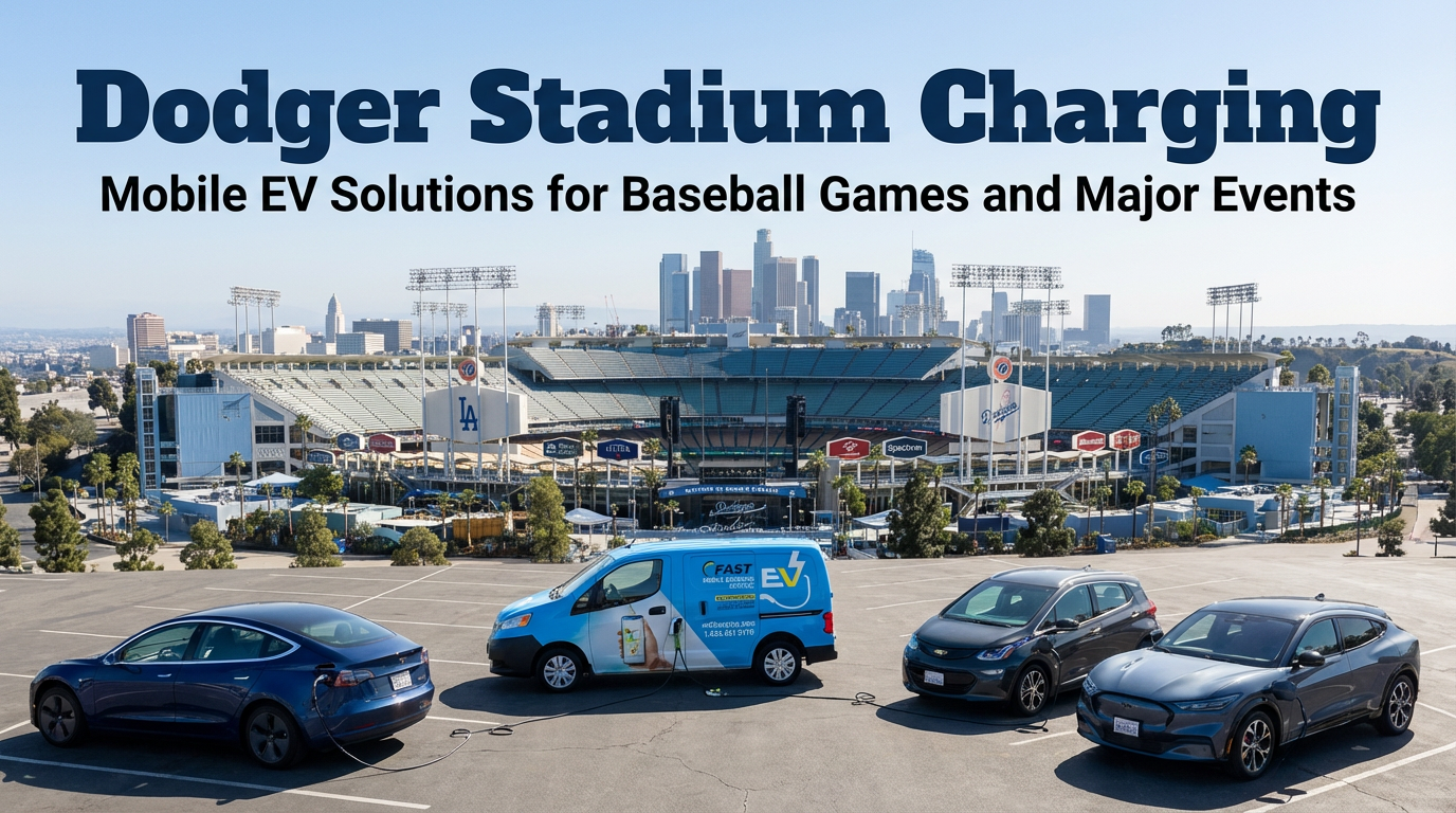 Dodger Stadium Charging: Mobile EV Solutions for Baseball Games and Major Events
